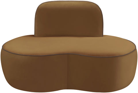 Marlow Saddle Velvet Upholstered Chair, 1 Piece