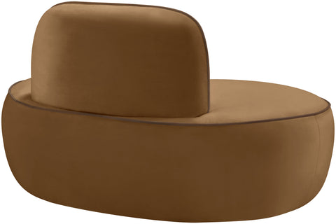 Marlow Saddle Velvet Upholstered Chair, 1 Piece