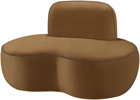 Marlow Saddle Velvet Upholstered Chair, 1 Piece