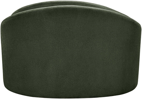 Celine Green Chenille Fabric Upholstered Chair, 1 Piece