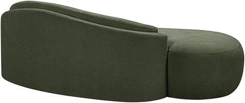 Celine 79" Green Chenille Fabric Upholstered Loveseat, 1 Piece