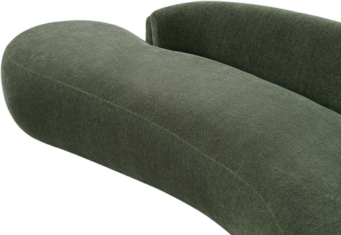 Celine 79" Green Chenille Fabric Upholstered Loveseat, 1 Piece