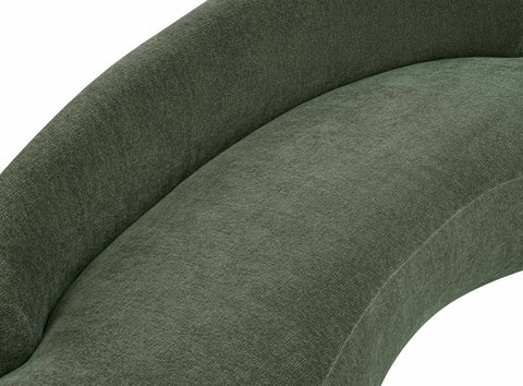 Celine 79" Green Chenille Fabric Upholstered Loveseat, 1 Piece