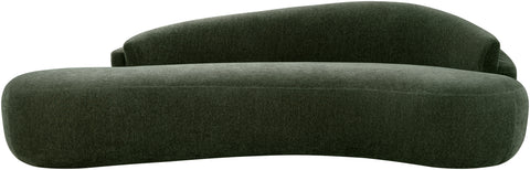 Celine 101" Green Chenille Fabric Upholstered Sofa, 1 Piece