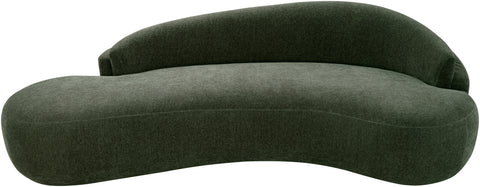 Celine 101" Green Chenille Fabric Upholstered Sofa, 1 Piece