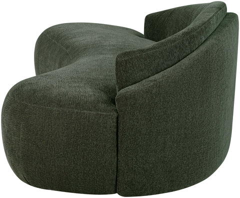Celine 101" Green Chenille Fabric Upholstered Sofa, 1 Piece
