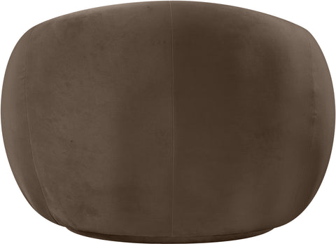 Delaney Brown Velvet Upholstered Chair, 1 Piece