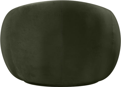 Delaney Green Velvet Upholstered Chair, 1 Piece