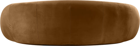 Delaney 93" Saddle Velvet Upholstered Sofa, 1 Piece