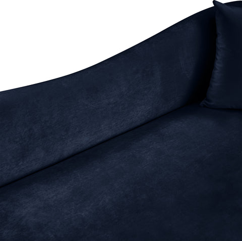 Elara 70" Navy Velvet Upholstered Loveseat, 1 Piece