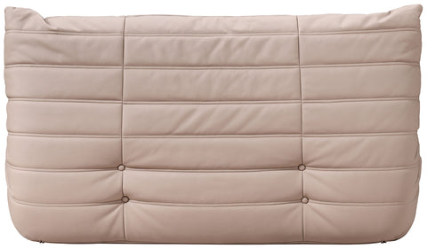 Jolie 54.75" Tan Vegan Leather Upholstered Loveseat, 1 Piece