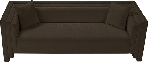Anzio Brown Chenille Fabric Sofa