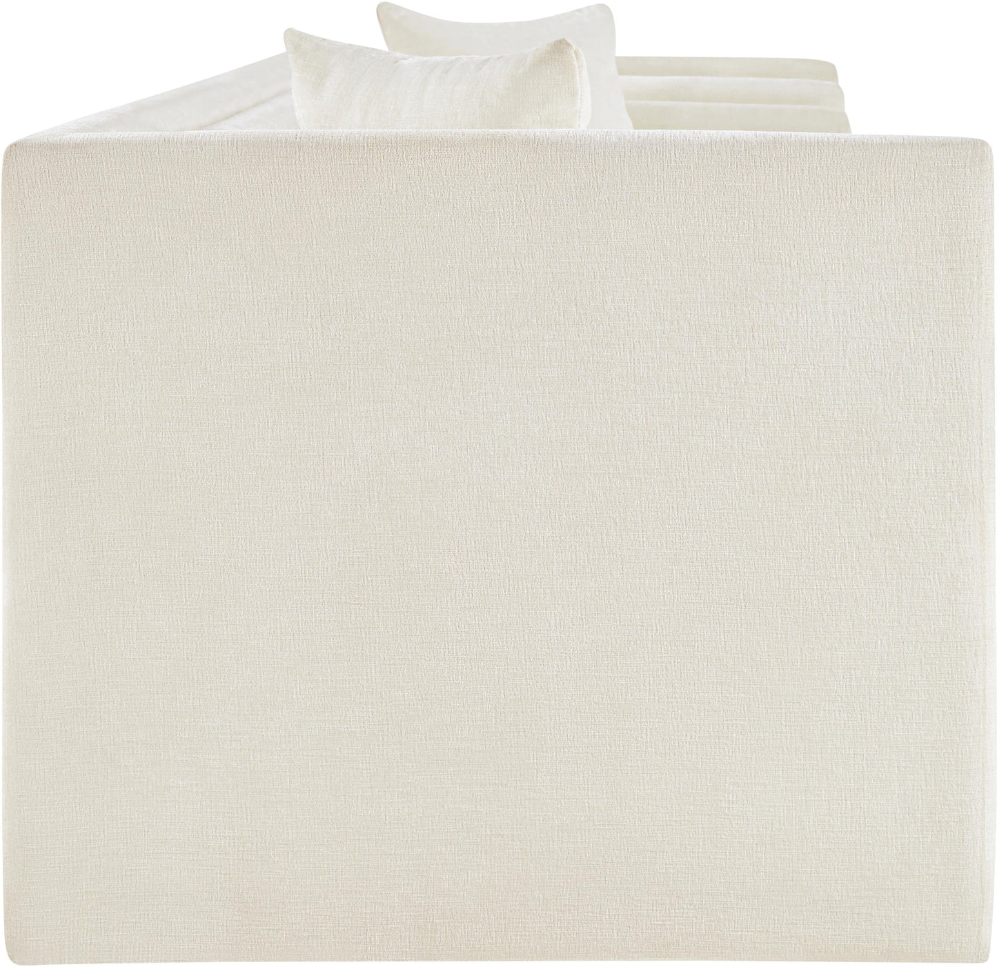 anzio cream chenille fabric sofa