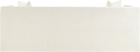 Anzio Cream Chenille Fabric Sofa