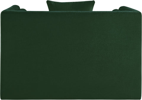 Anzio Green Chenille Fabric Chair