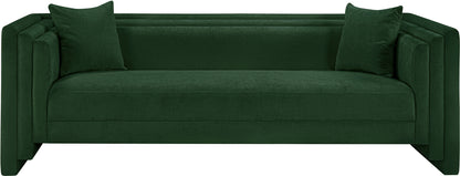 Anzio Green Chenille Fabric Sofa