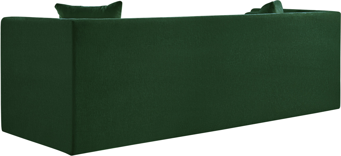 anzio green chenille fabric sofa