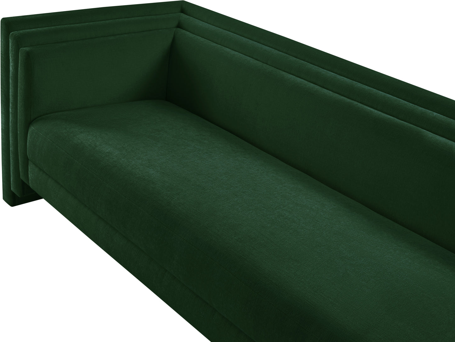 anzio green chenille fabric sofa