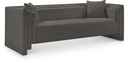 Anzio Grey Chenille Fabric Sofa