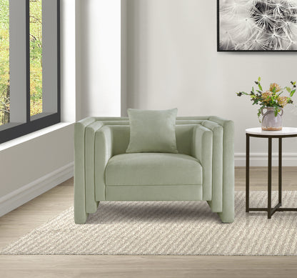 Anzio Mint Chenille Fabric Chair