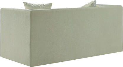 Anzio Mint Chenille Fabric Loveseat