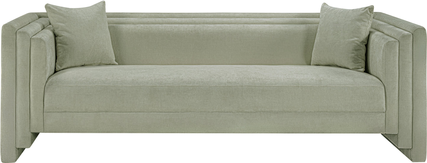 anzio mint chenille fabric sofa