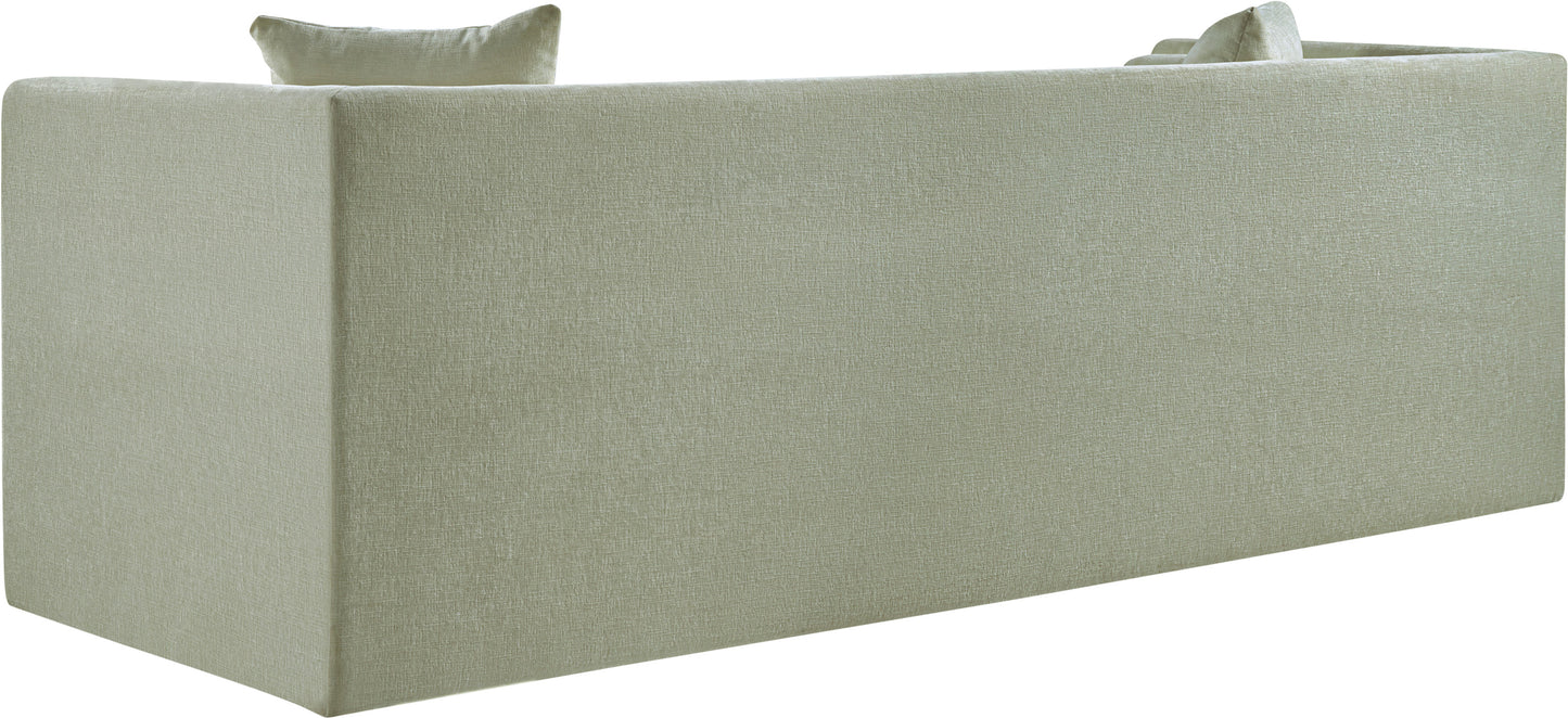 anzio mint chenille fabric sofa