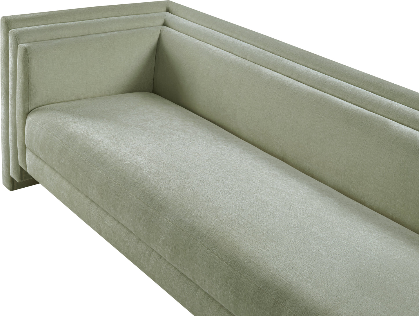 anzio mint chenille fabric sofa