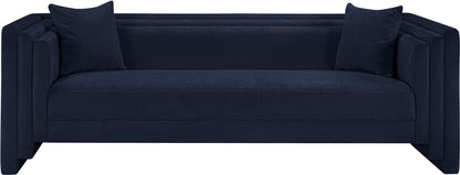 Anzio Navy Chenille Fabric Sofa