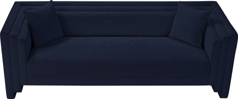 Anzio Navy Chenille Fabric Sofa