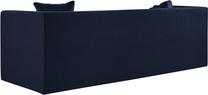 Anzio Navy Chenille Fabric Sofa