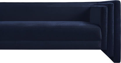 Anzio Navy Chenille Fabric Sofa