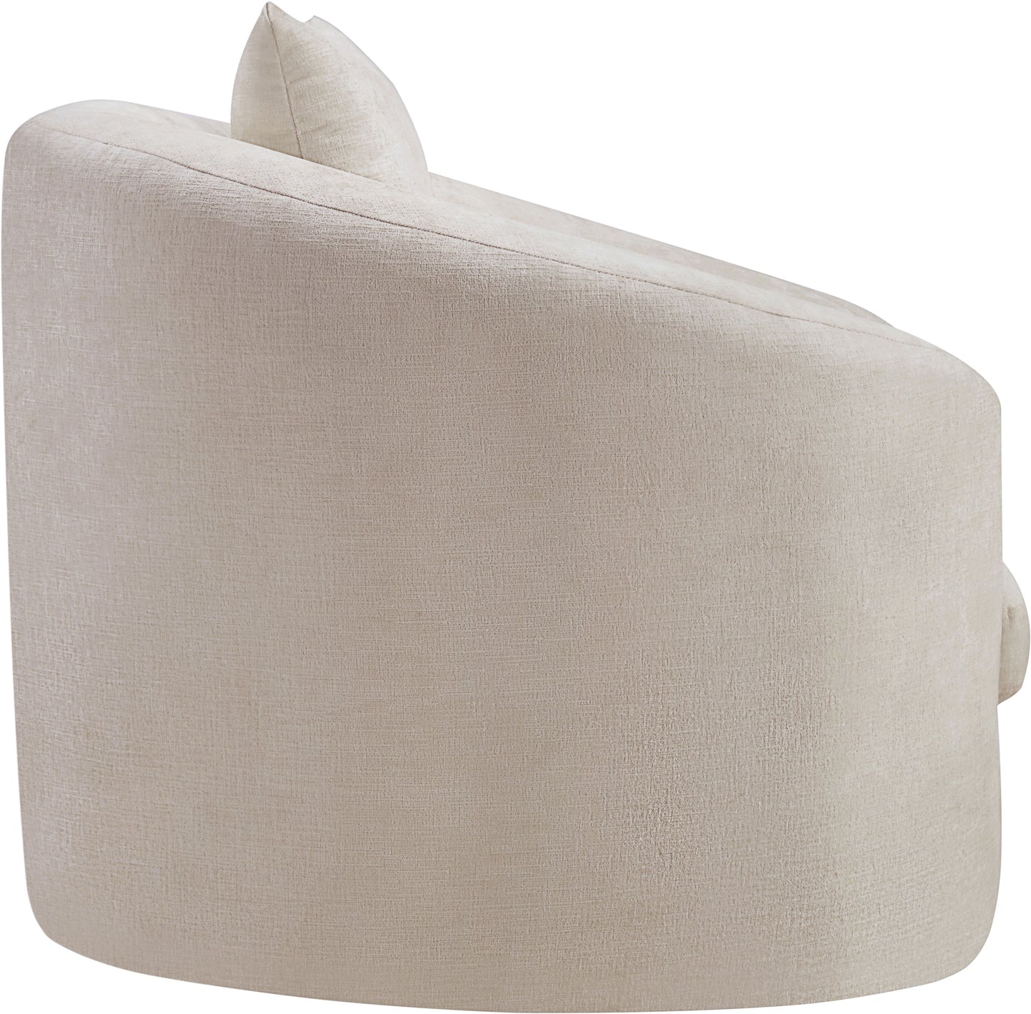 gianna beige chenille fabric chair