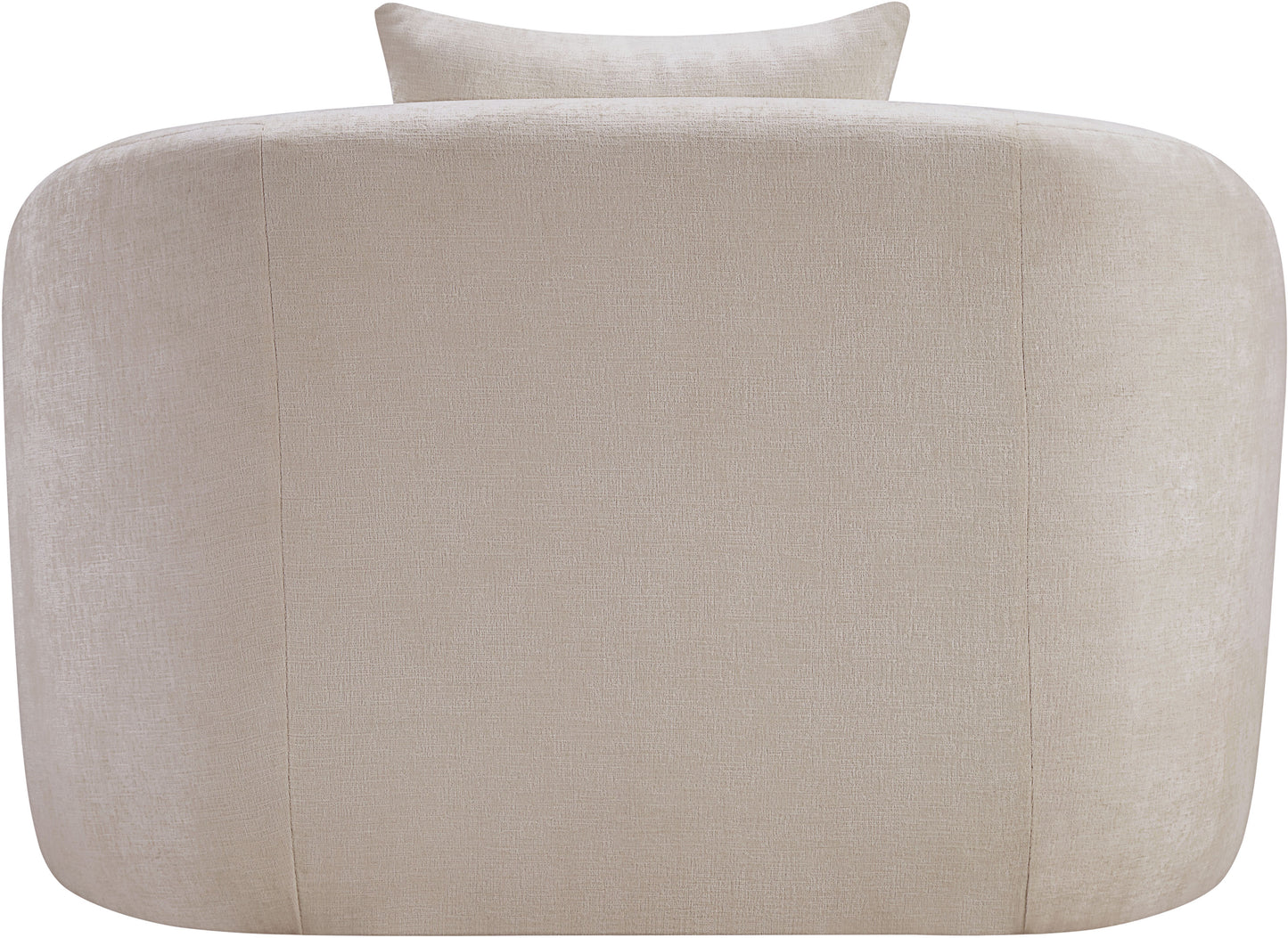 gianna beige chenille fabric chair