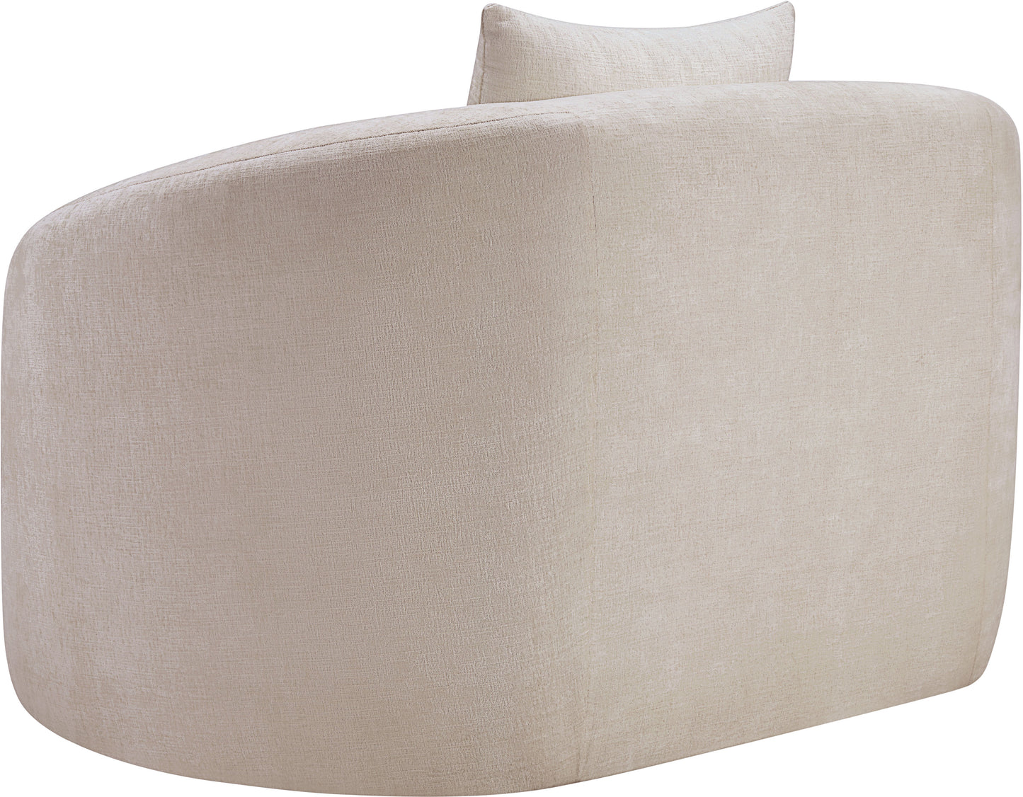 gianna beige chenille fabric chair