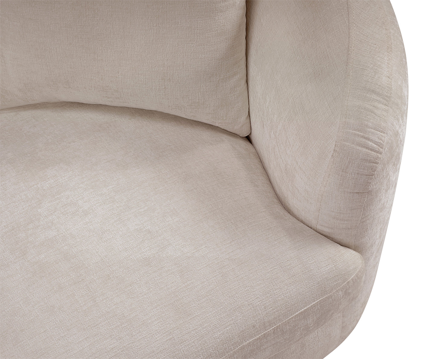 gianna beige chenille fabric chair