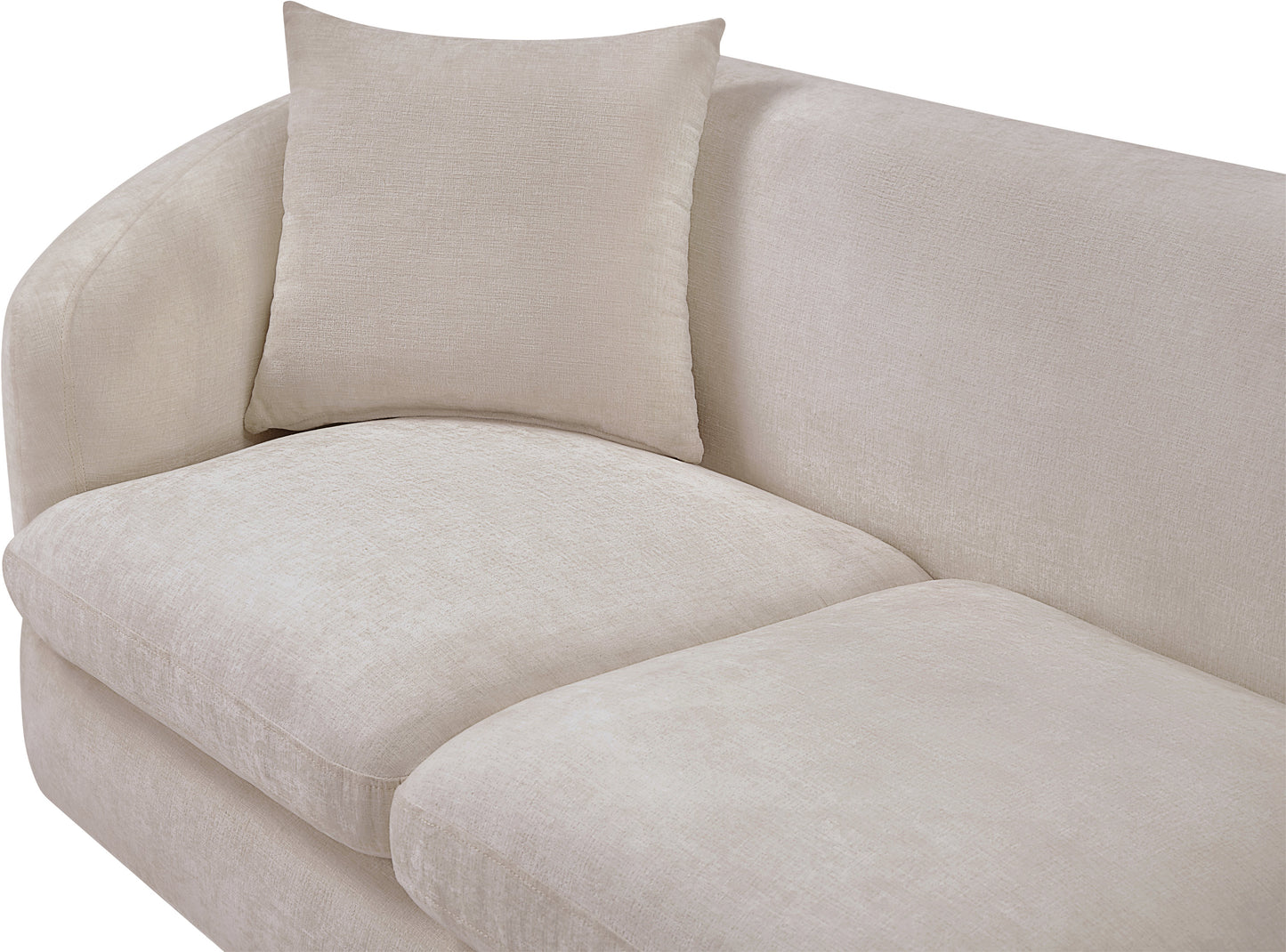 gianna beige chenille fabric loveseat