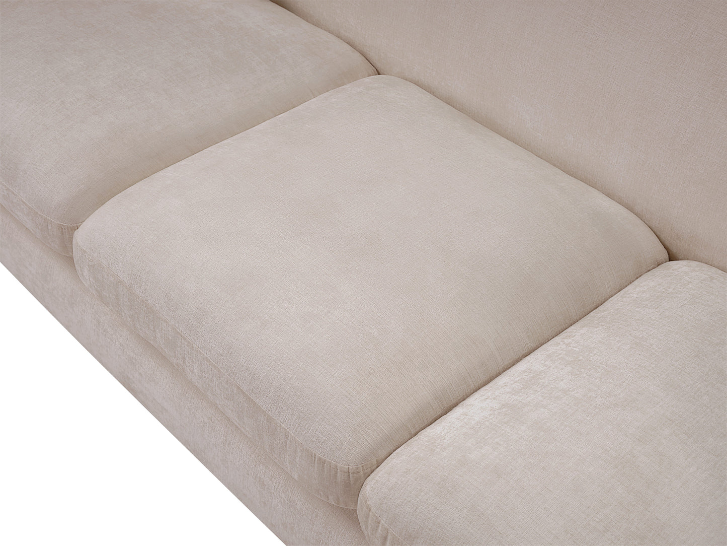 gianna beige chenille fabric sofa