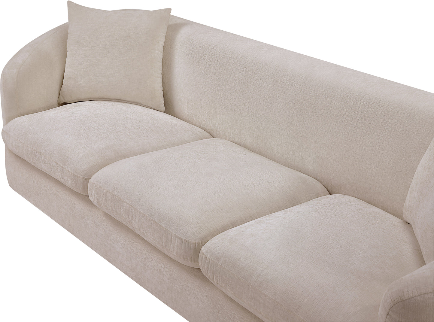 gianna beige chenille fabric sofa