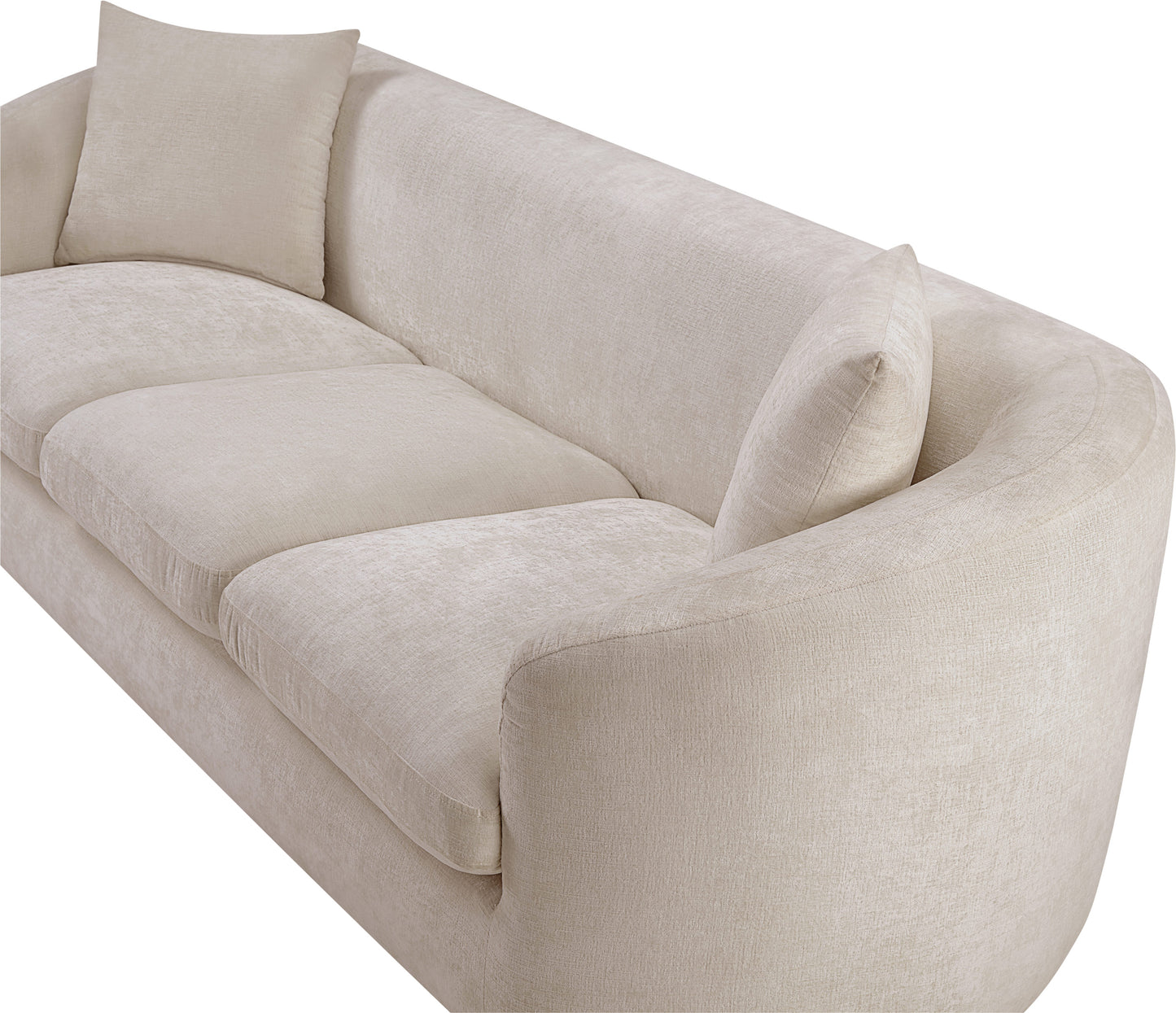 gianna beige chenille fabric sofa