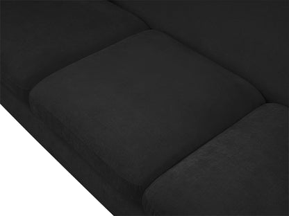 Gianna Black Chenille Fabric Sofa