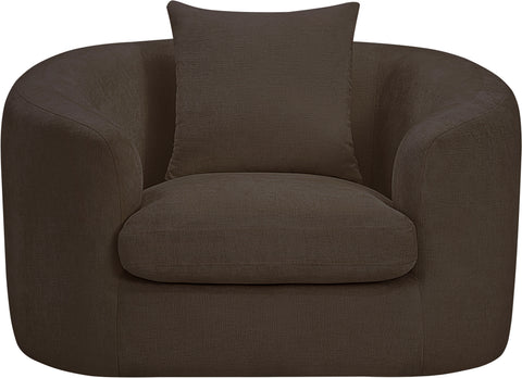 Gianna Brown Chenille Fabric Chair