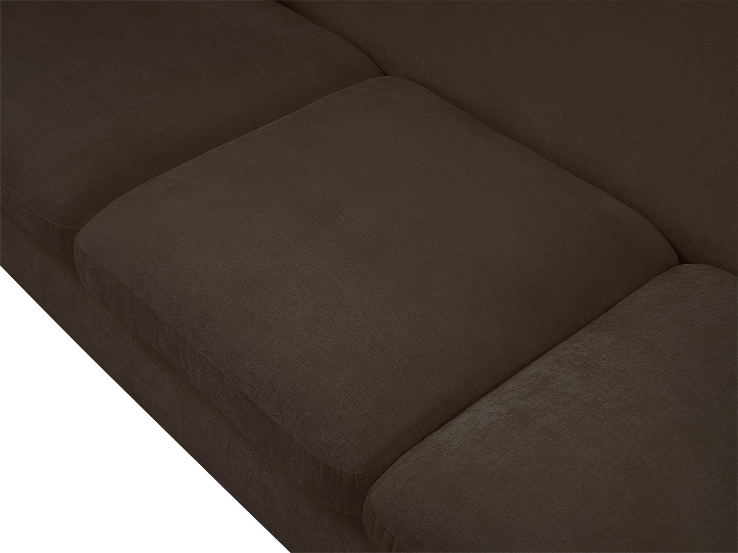 gianna brown chenille fabric sofa