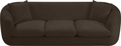 Gianna Brown Chenille Fabric Sofa