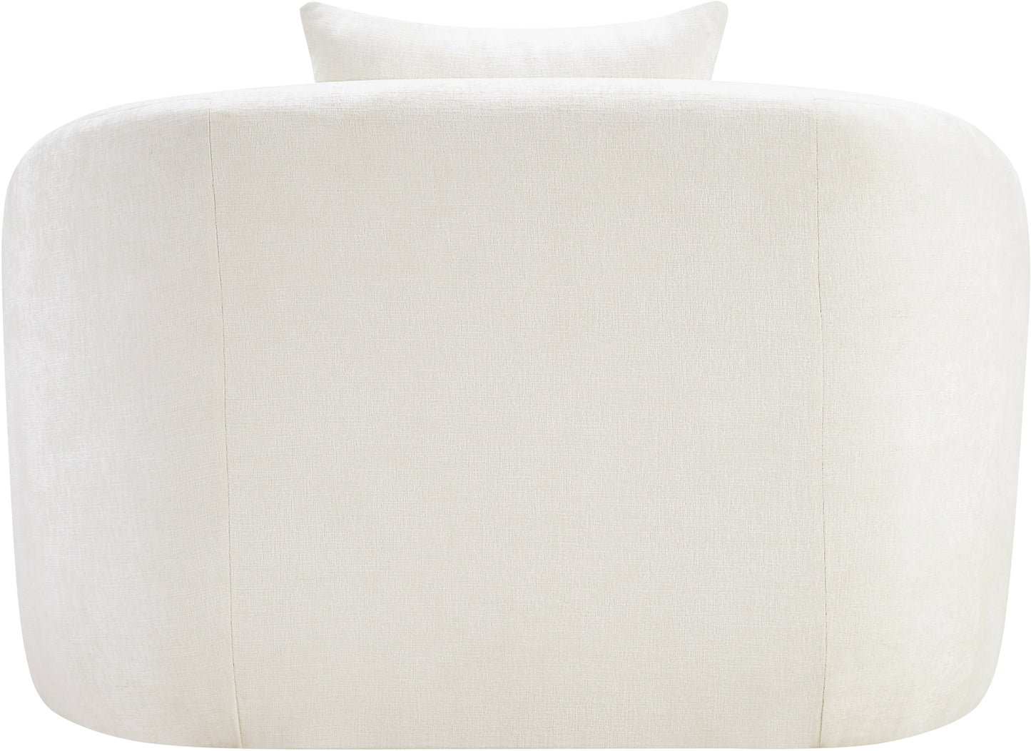 gianna cream chenille fabric chair