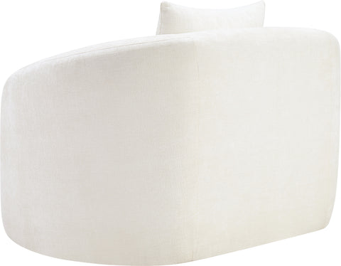 Gianna Cream Chenille Fabric Chair