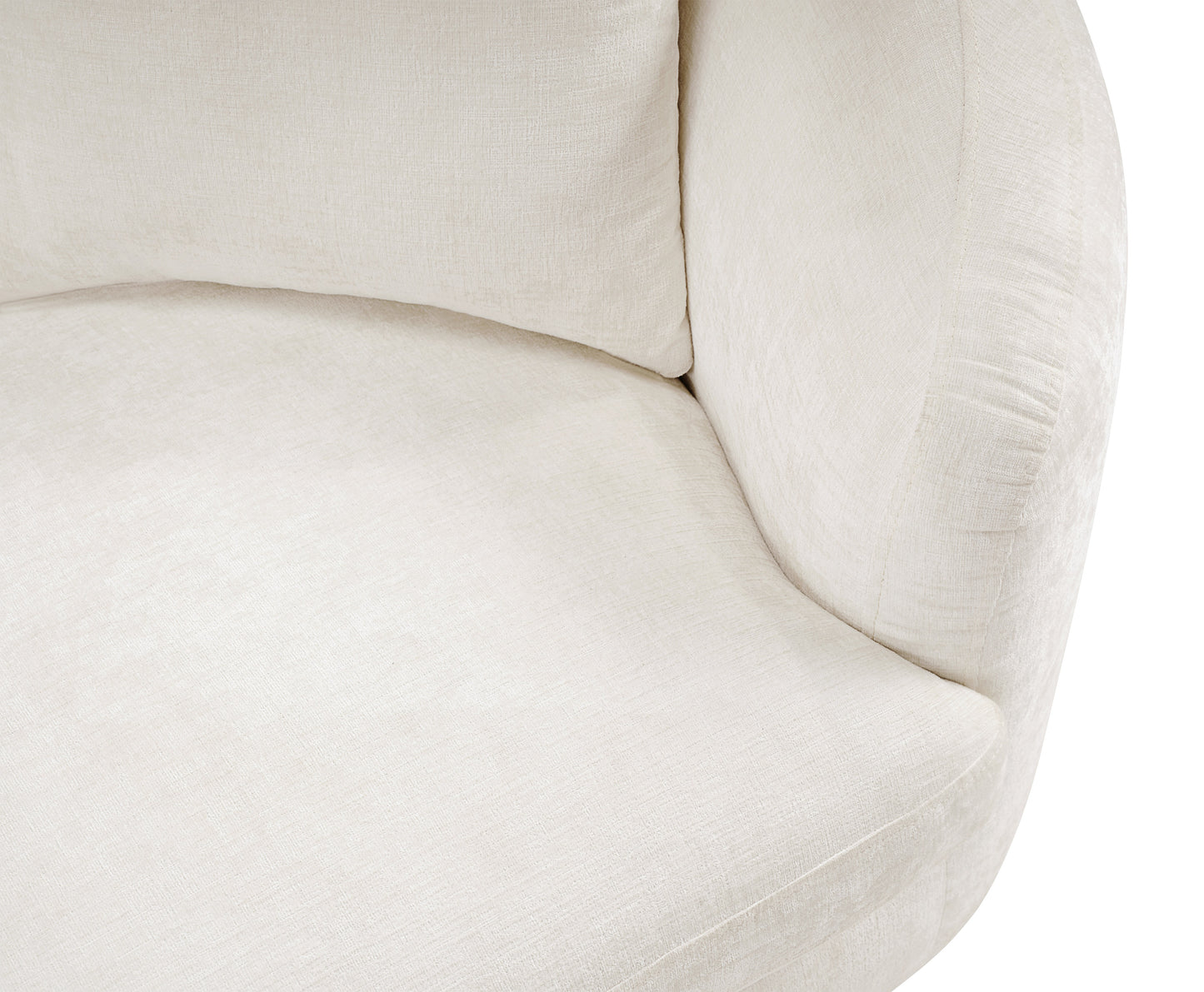 gianna cream chenille fabric chair