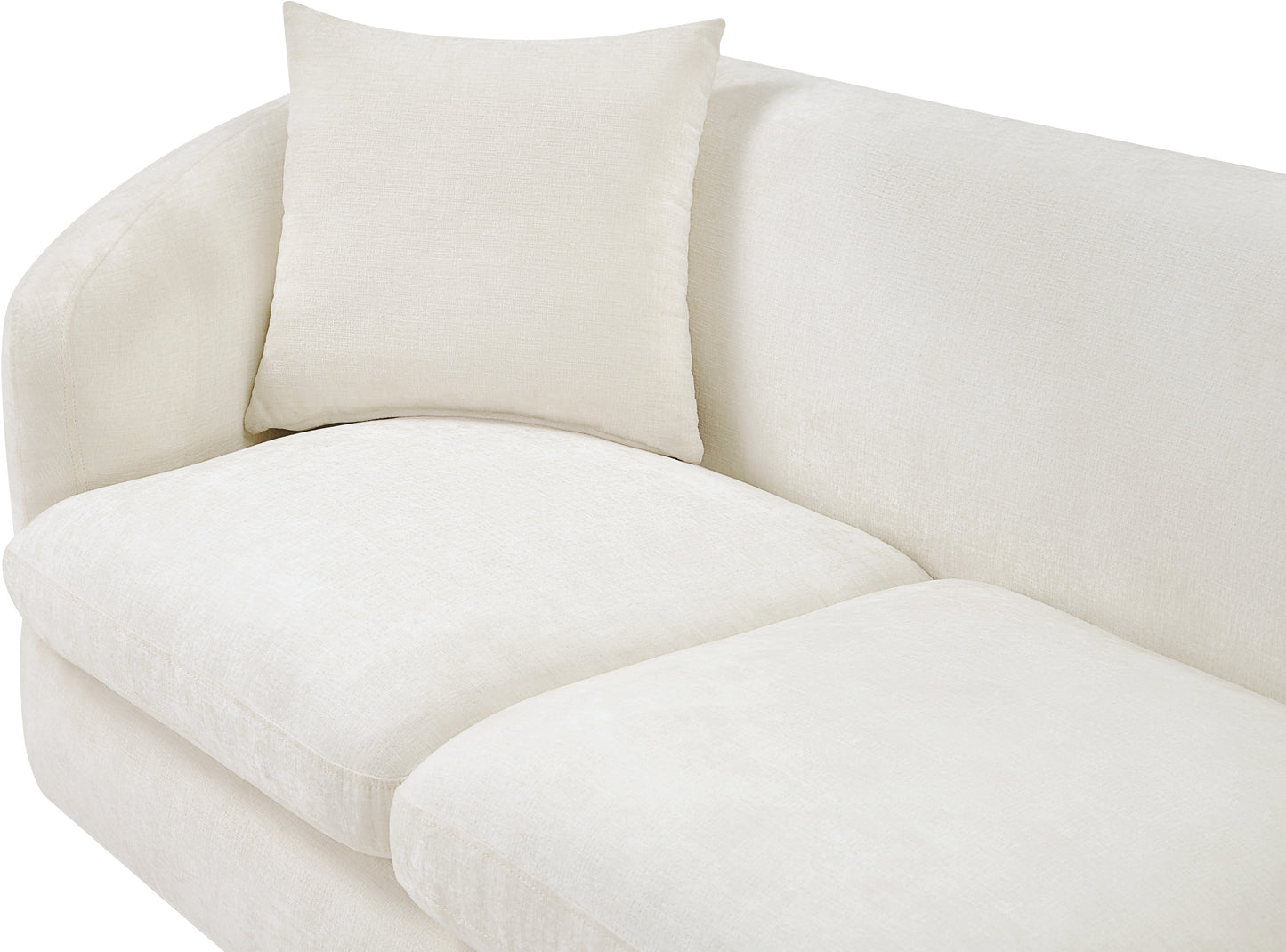 gianna cream chenille fabric loveseat