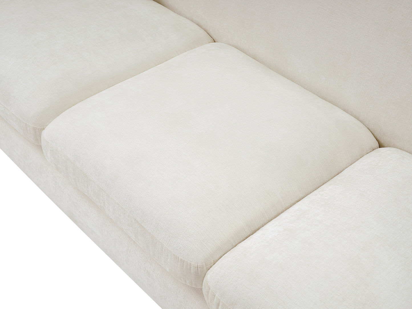 gianna cream chenille fabric sofa