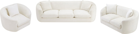 Gianna Cream Chenille Fabric Sofa